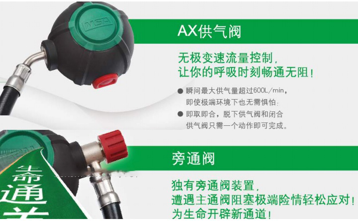 梅思安AX2100正压式<a href='https://www.jcehs.cn/kongqihuxiqi'>空气呼吸器</a>AX供气阀