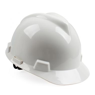 梅思安10156066白色豪华型无孔ABS安全帽