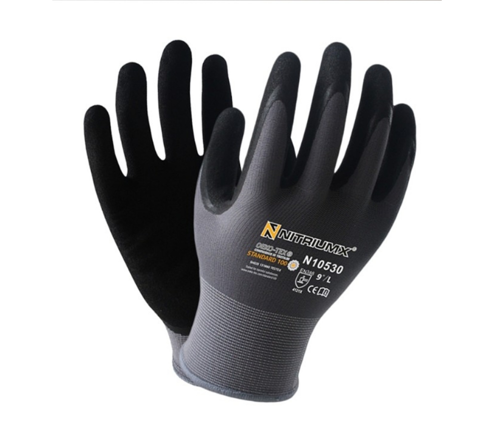 INXS/赛立特N10530丁腈磨砂尼龙内胆通用工作手套/耐油防滑手套