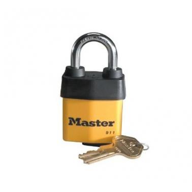 玛斯特MasterLock 911D 可换锁胆塑料外壳防风雨挂锁