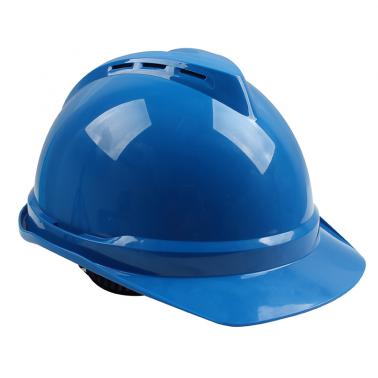 梅思安10172492-L蓝色豪华型PE安全帽  印字