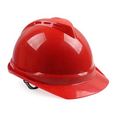 梅思安10146680红色豪华型有孔ABS安全帽
