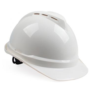 梅思安10193576豪华型带透气孔ABS白色安全帽  帽衬分离款