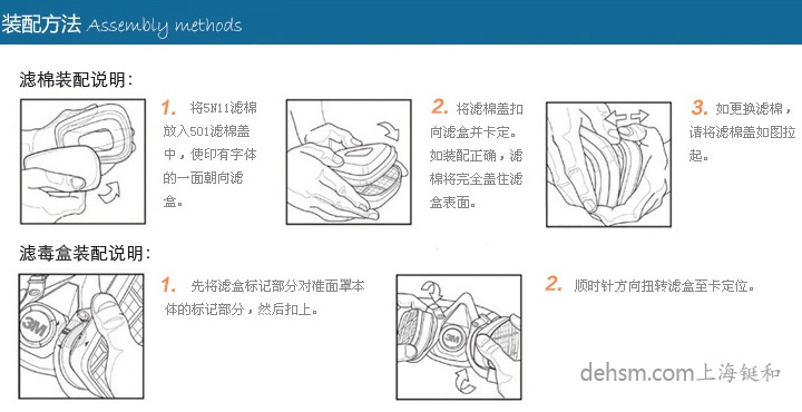 3m滤毒盒安装图示