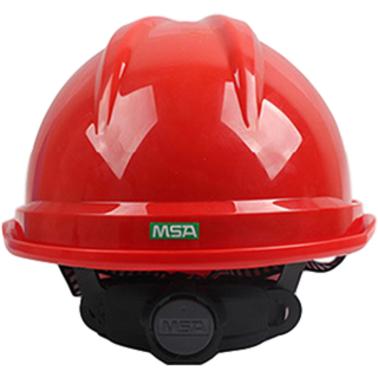梅思安10193587豪华型PE红色安全帽  帽衬分离款
