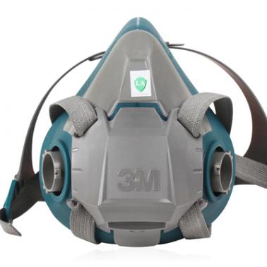 3M6502硅胶半面罩  硅胶半面罩防毒面具
